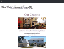 Tablet Screenshot of markjutzifuneralhomes.ca